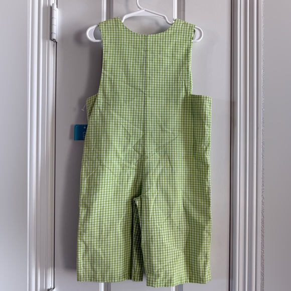 18 M Claire & Charlie Smocked Snowman Romper - Picture 3 of 4